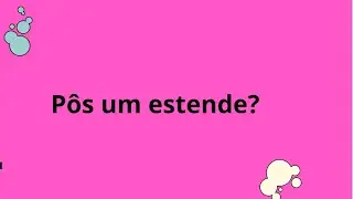 P&ocirc;s um estende OU um stent?