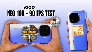iQOO Neo 10R : BGMI Test With Screen Recording | Hot Drop 90 FPS 🥵 ( Buy Or Not)