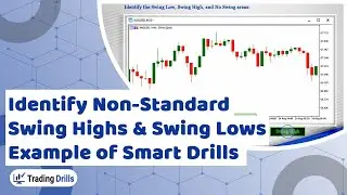 How To Identify Non-standard Swing Highs & Swing Lows -Example of Smart Drills Trading For Beginners