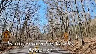 Ozark Harley Ride 🌄 Arkansas Beauty. #harley #ScenicRide #OpenRoad 