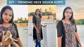 Trending Dori Neck design Kurti Cutting and Stitching in Tamil | kurti tutorial