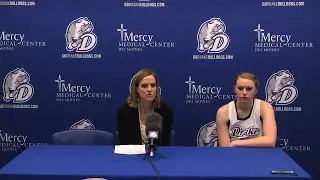 Drake Women's Basketball vs. Bradley University - Post Game