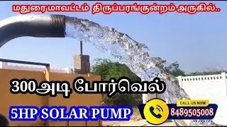 மதுரை திருப்பரங்குன்றம் &ndash; EB connection இல்லாமல் 3 ஏக்கர் 🌴 தென்னை சாகுபடி! 5HP Solar Pump