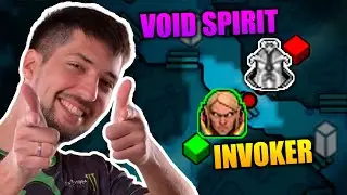 W33 Invoker shows how to play and counter Void Spirit MID