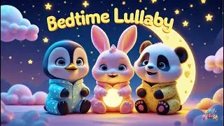 🐧🐰🐼 Baby Animals Bedtime Lullaby Rhyme 🌙 Soothing Sleep for Kids | KindleKidz