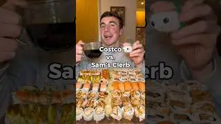 Which Sushi Is Better, Costco vs. Sam&rsquo;s Club?🤔 #costco #samsclub #mukbang