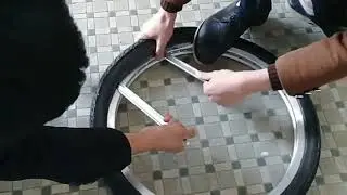 How to Install Solid Tires Airless Tires for bicycle wheelchair scootor