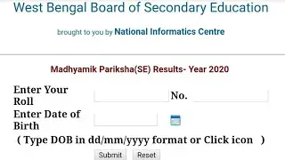 How to CheckMadhyamik Result 2020 West Bengal, 10th WBBSE Results @ wbresults.nic.in