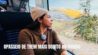 O passeio de trem mais lindo da Europa ❄️ Bernina Express no inverno