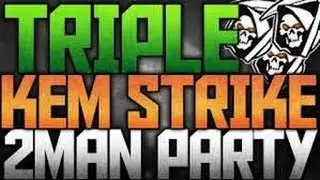 Cod Ghosts:  INSANE TRIPLE KEM STRIKE (2 Man Party) + PENTA FAIL! (22 & 17)