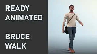 3DPEOPLE - Bruce Walk [Ready Animated]