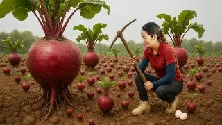 Harvesting Giant Red Beets &mdash; Sold Out in Minutes at the Village Market