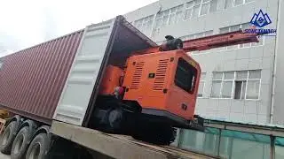 SPV-60Y Solar Ramming Machine Delivery To Europe #piledriver #solarpanelinstallation