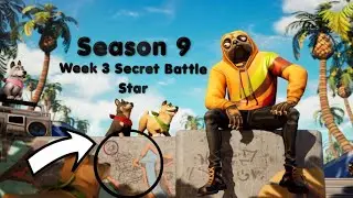 Fortnite Week 3 Secret Battle Star Location Guide Season 9!!!