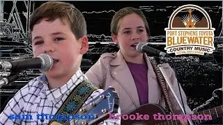 Brooke and Sam Thompson at the Bluewater Country Music Festival