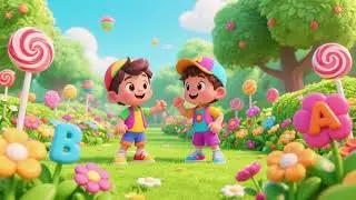 Candy Garden ABC Flowers | Learn Alphabet & Colors for Kids 🍬🌸🔤