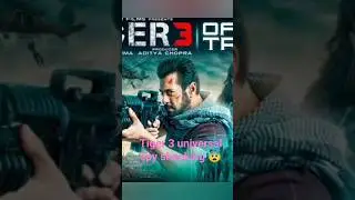 Tiger 3 spy universal shocking Salman Khan and Shahrukh Khan #shorts
