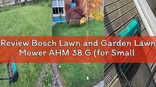 Review Bosch Lawn and Garden Lawn Mower AHM 38 G (for Small Areas; Environmentally Friendly, Petrol-