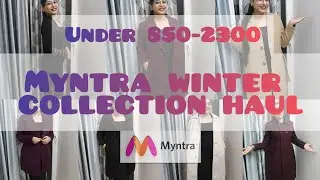 Myntra winter collection haul(under 850 to 2300) for women, coats and dresses #budgetfriendly 