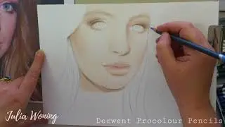 How to draw and colour a portrait with procolour pencils