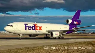 McDonnell Douglas MD-10F and MD-11F Arrivals (FedEx, Lufthansa and UPS) | Toronto Pearson Int'l