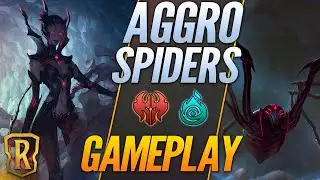 Aggro Spiders Gameplay | Legends of Runeterra | LoR