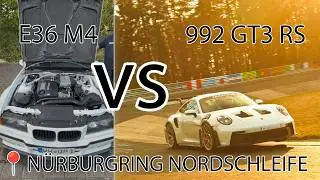 BMW E36 M4 vs. Porsche 992.1 GT3 RS at N&uuml;rburgring Nordschleife