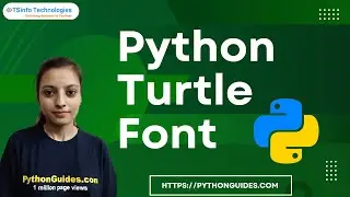 How to select Font in Python Turtle | Python Turtle Font using font() function