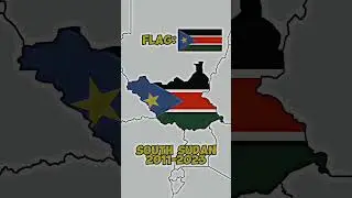 Evolution of South Sudan 🇸🇸🇸🇸🇸🇸 #geography #history #southsudan