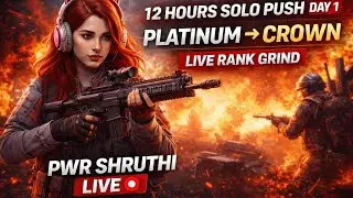 Day 1 | SOLO RANK PUSH 🔥 | Road to Conqueror 😈
