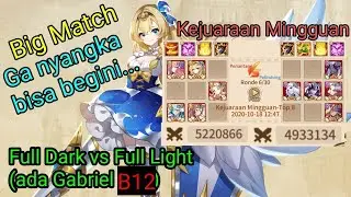 Kejuaraan Mingguan Full Dark vs Full Light ada Gabriel B12, CP 4,9jt vs 5,2jt Idle Legends Gods Saga
