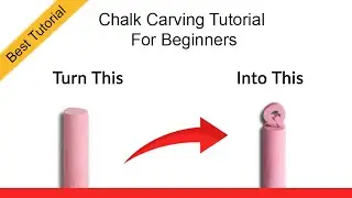 Chalk Carving letter Q | Tutorial | Basic tools | For chalk carving