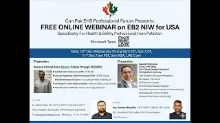 Online webinar for USA Green cards Pathway EB1 and EB2                             First Session