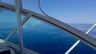 Flat  calm Gulfstream Trolling for Marlin offshore fishing ,Stuart Florida 