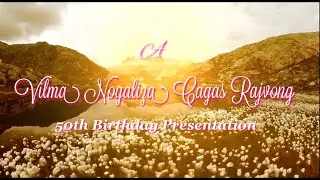 Vilma&rsquo;s 50th Birthday Slideshow / Slide video Presentation #birthday #50thbirthday #goldenbirthday