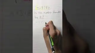 COOL MATH TRICK! Divisibility by 11 #Shorts