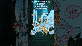 Is your country bigger than Syria?  #country #geography #map #mapping #viral #europe #edit