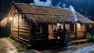 “Heavy Rain & Strong Wind at Night | ASMR for Deep, Peaceful Sleep”