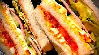 昭和喫茶シリーズ❣️ミックスサンドの作り方❣️
