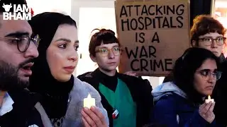 UK healthcare workers call for Gaza ceasefire at vigil for Palestinian medics | I Am Birmingham