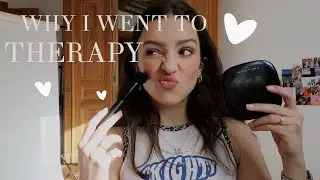doing my makeup and talking about therapy :)