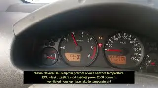 Nissan Navara D40 otkaz senzora temperature