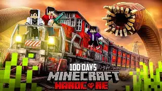I Survived 100 Days Inside a Train in Minecraft Hardcore!