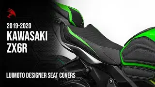 Kawasaki ZX6R 2019 Luimoto Designer Seat Covers & Tank Leaf