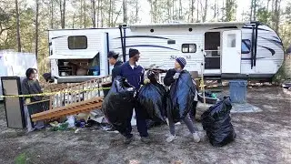 RV Remodel | Demolition Haul Removal of The RV That Our Family of Eight Lived In | E.p. 28