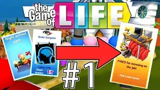 BEST JOB TO JOBLESS! | The Game of Life /w friends | Game #1