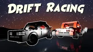 DRIFT RACING AT NIGHT! - Brick Rigs Multiplayer Gameplay and Challenge