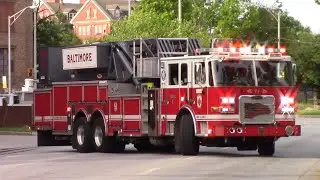 Baltimore City Fire Department Tower 1 Responding 