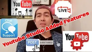 Youtube Studio Newly Added Features ,Live Button,Post Button And Chat Support