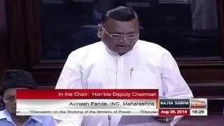 Avinash Pande&rsquo;s speech in the discussion on the working of the Ministry of Power
